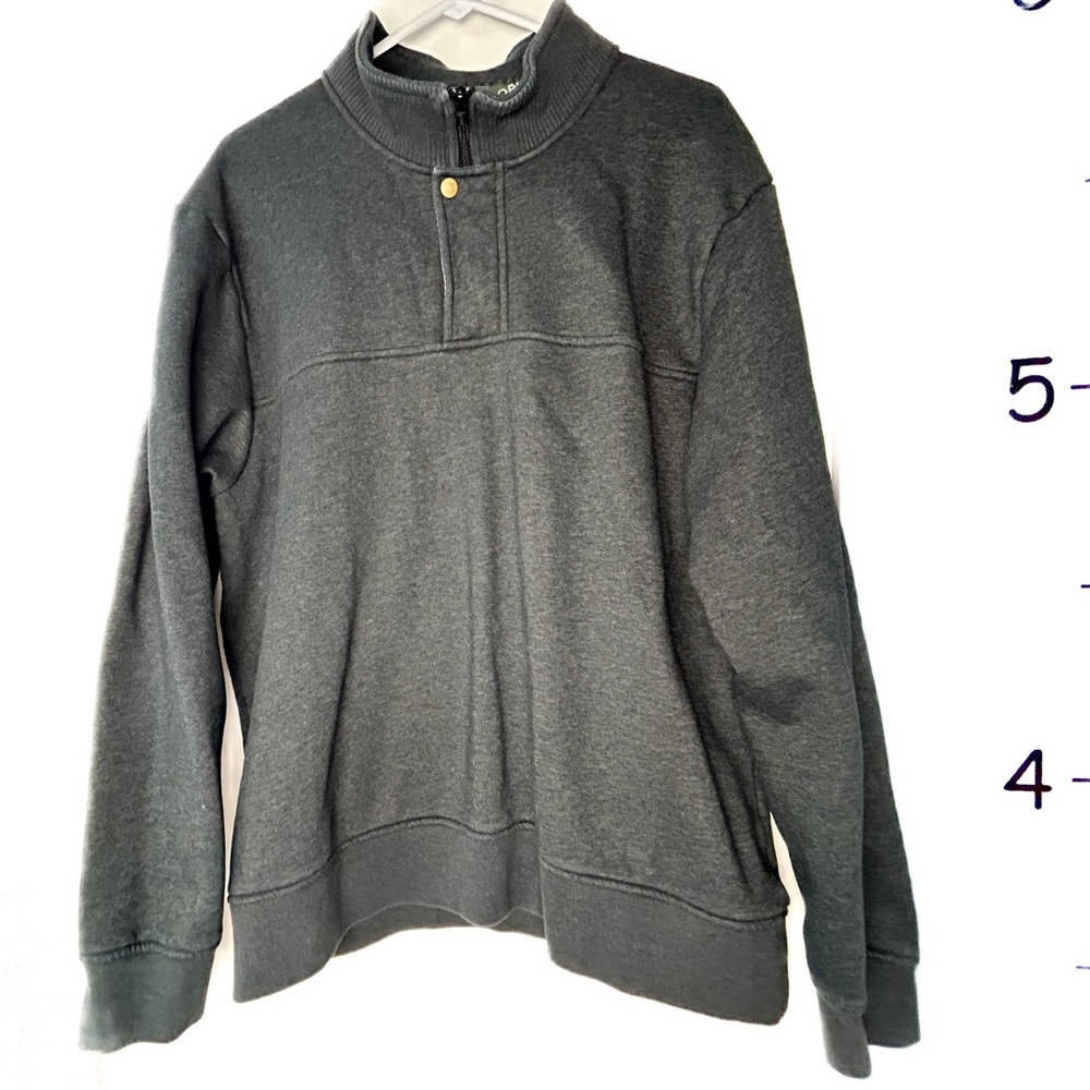 Orvis Fleece Quarter Zip Black Jacket Men's XL Comfy Casual Travel